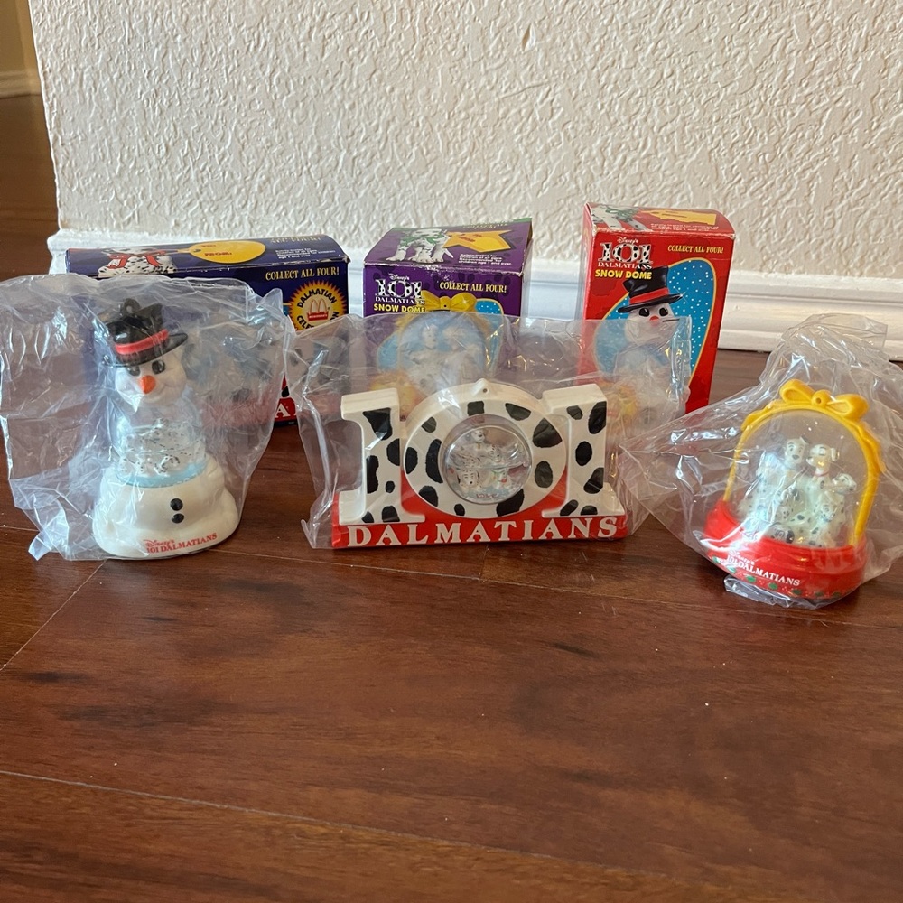 1990s Collectible Dalmatian Snow Globes